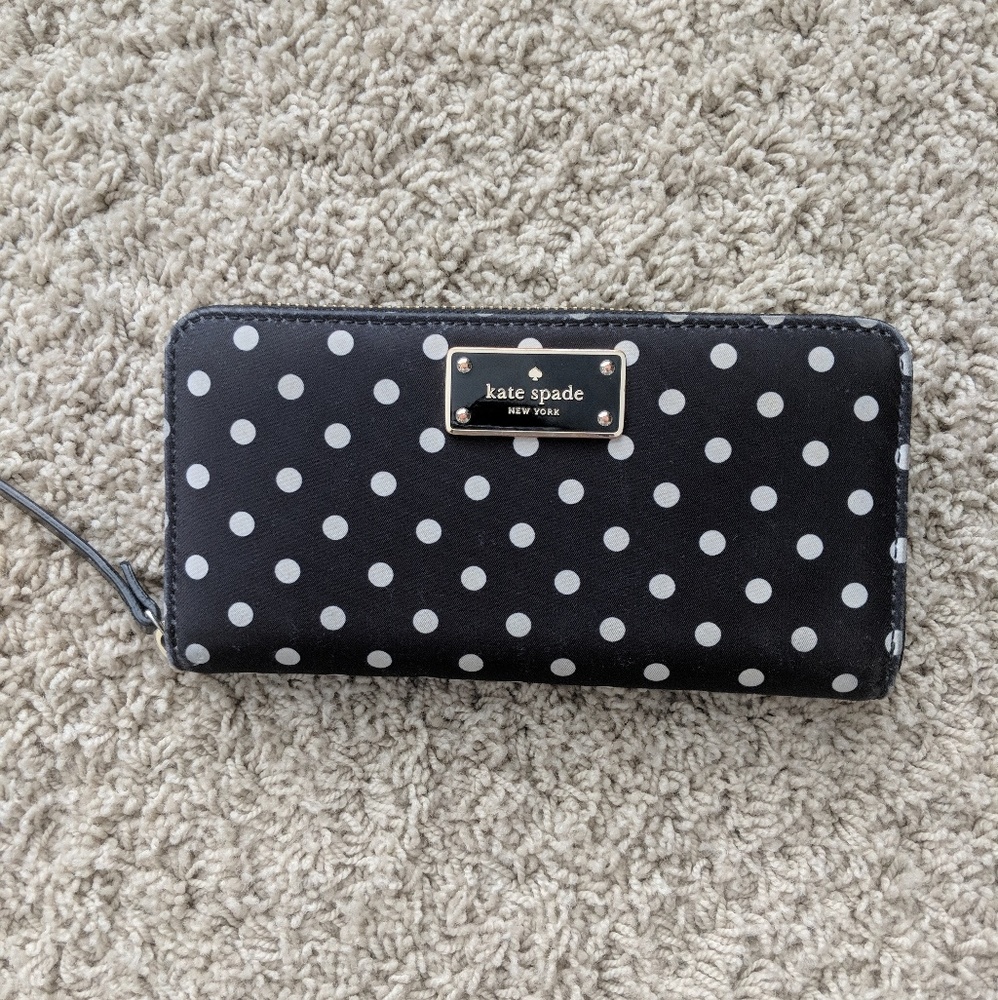 Kate Spade Polka Dot Nylon Wallet